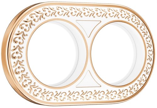 Рамка-ретро универсальная Werkel Antik Runda 2-м. металл белое золото картинка